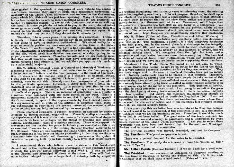 TUC Report, 1948