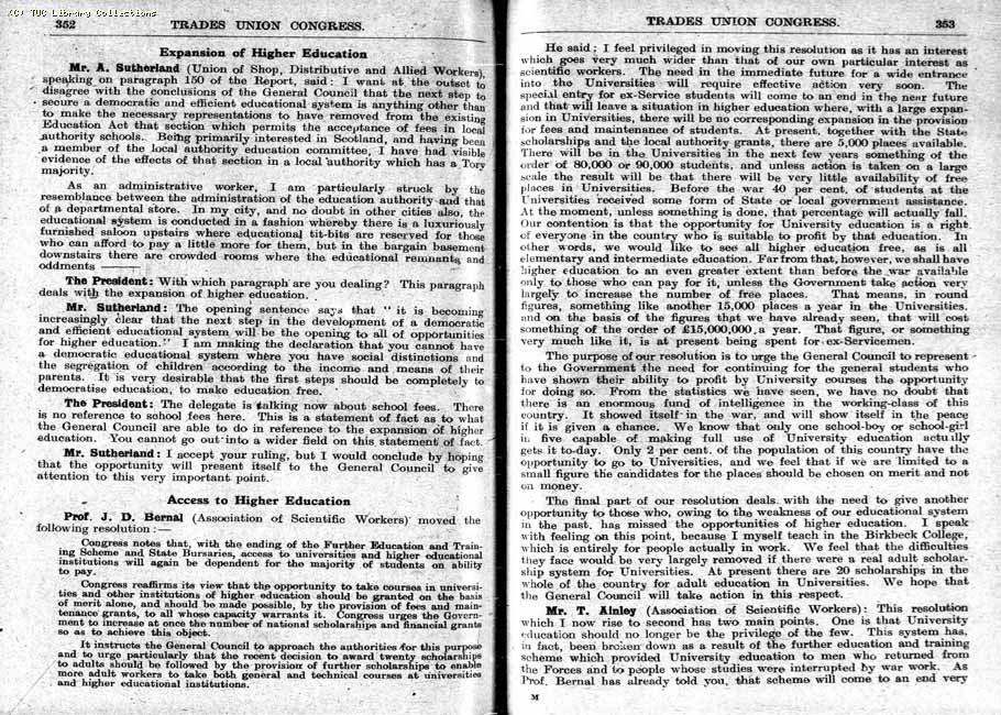 TUC Report, 1948