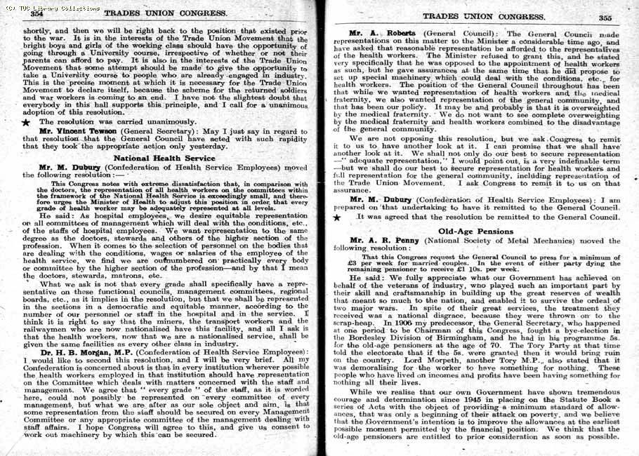 TUC Report, 1948