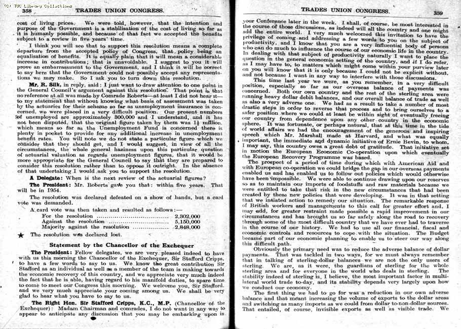 TUC Report, 1948