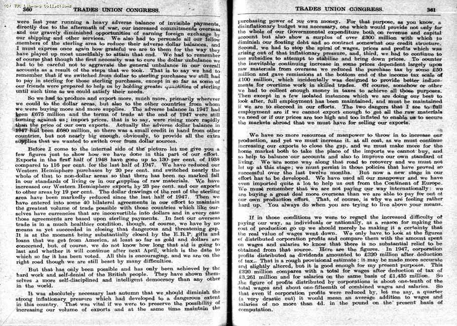 TUC Report, 1948
