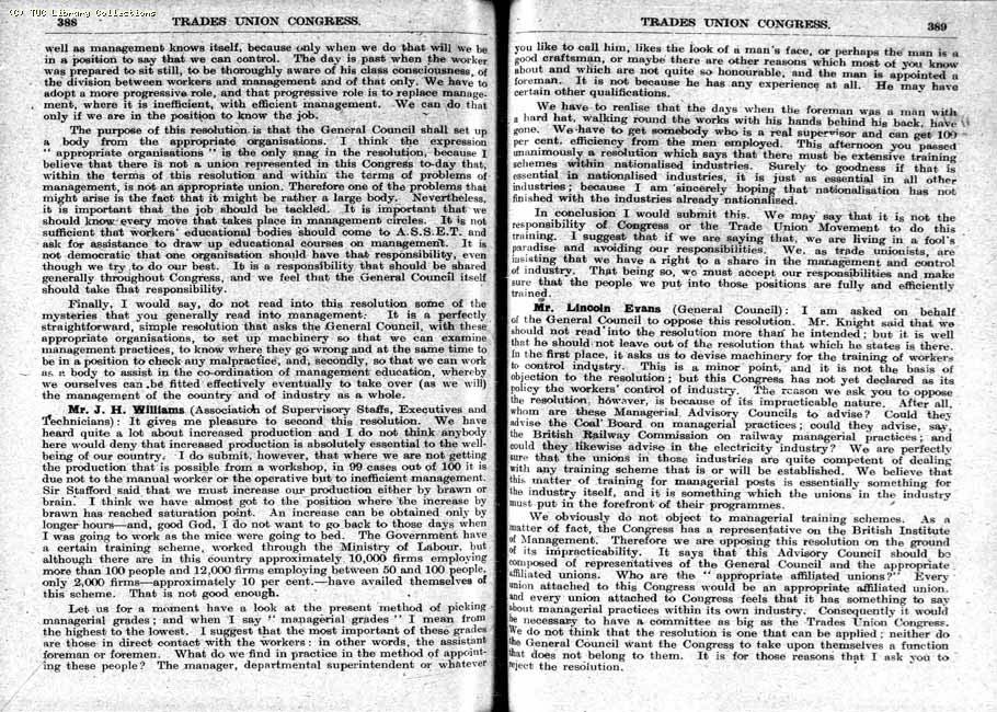 TUC Report, 1948