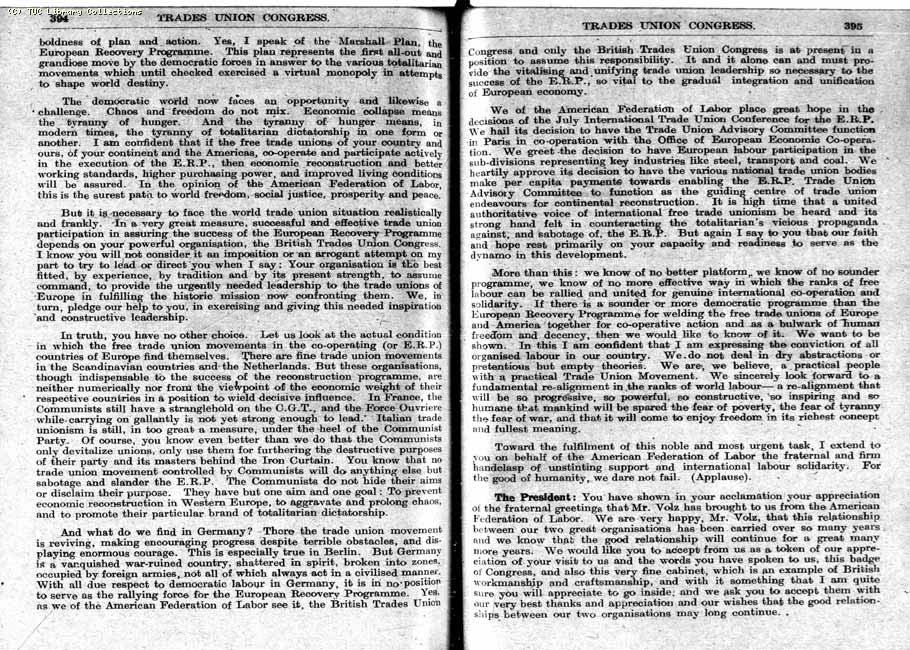 TUC Report, 1948