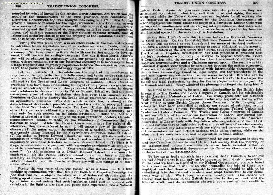 TUC Report, 1948