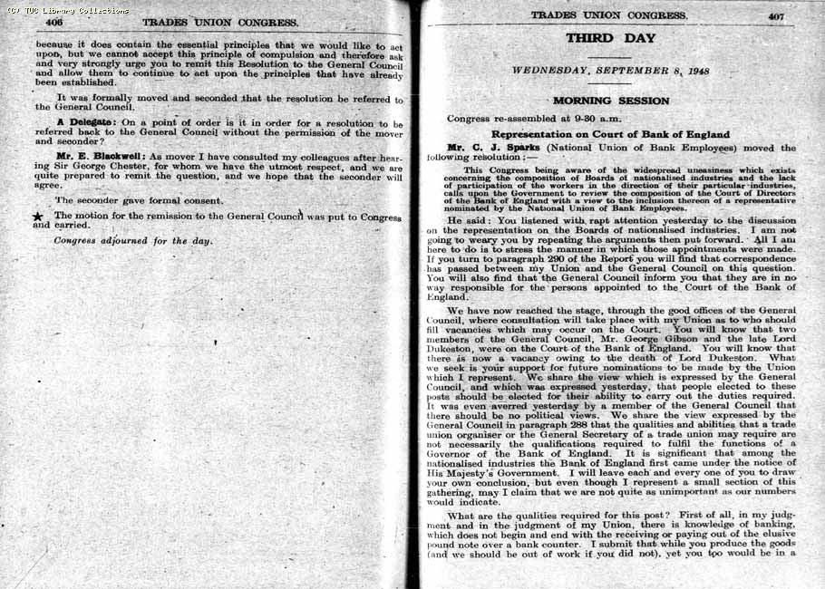 TUC Report, 1948