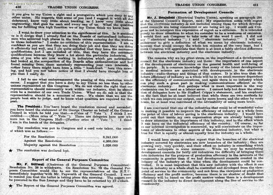 TUC Report, 1948
