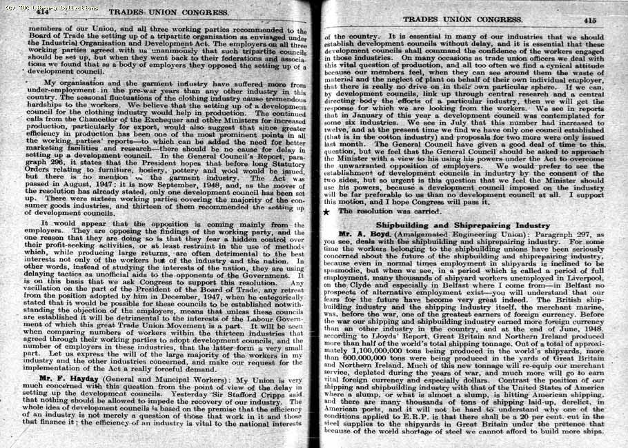 TUC Report, 1948
