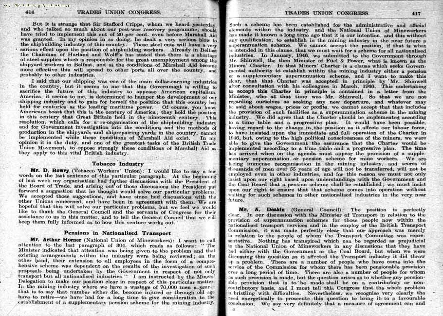 TUC Report, 1948