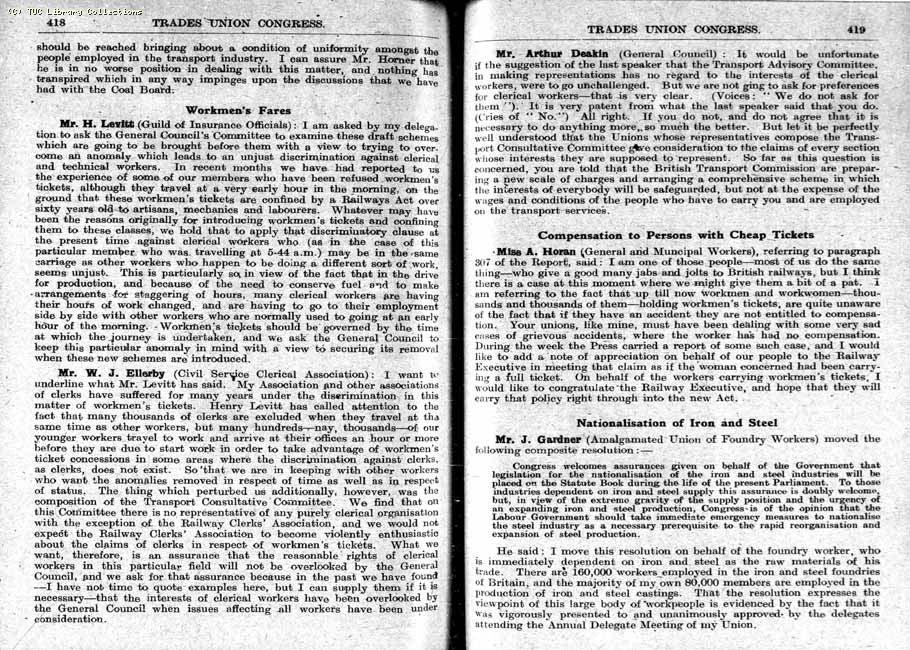TUC Report, 1948