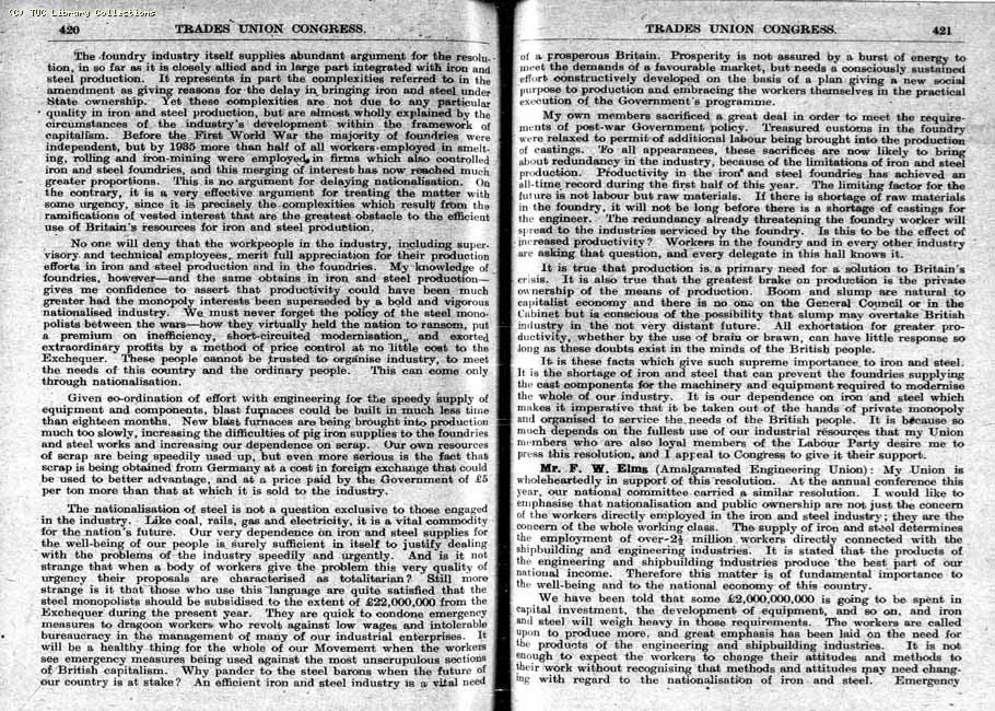 TUC Report, 1948