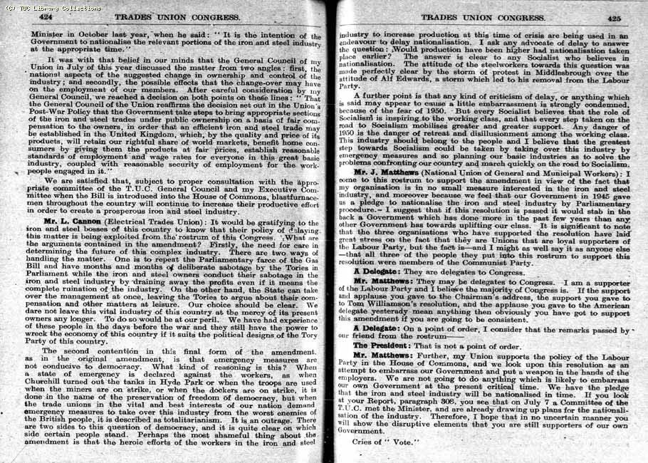 TUC Report, 1948