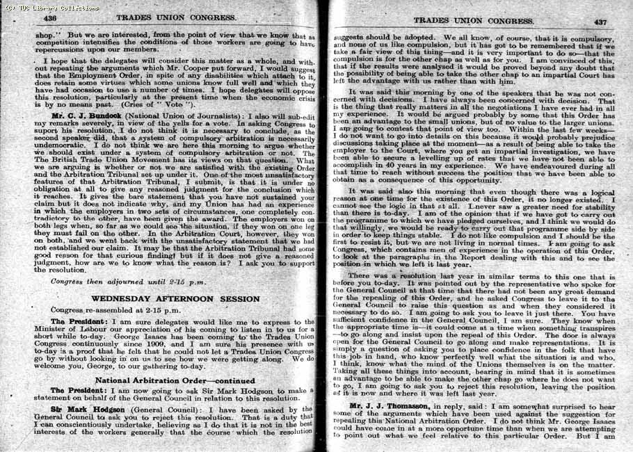 TUC Report, 1948
