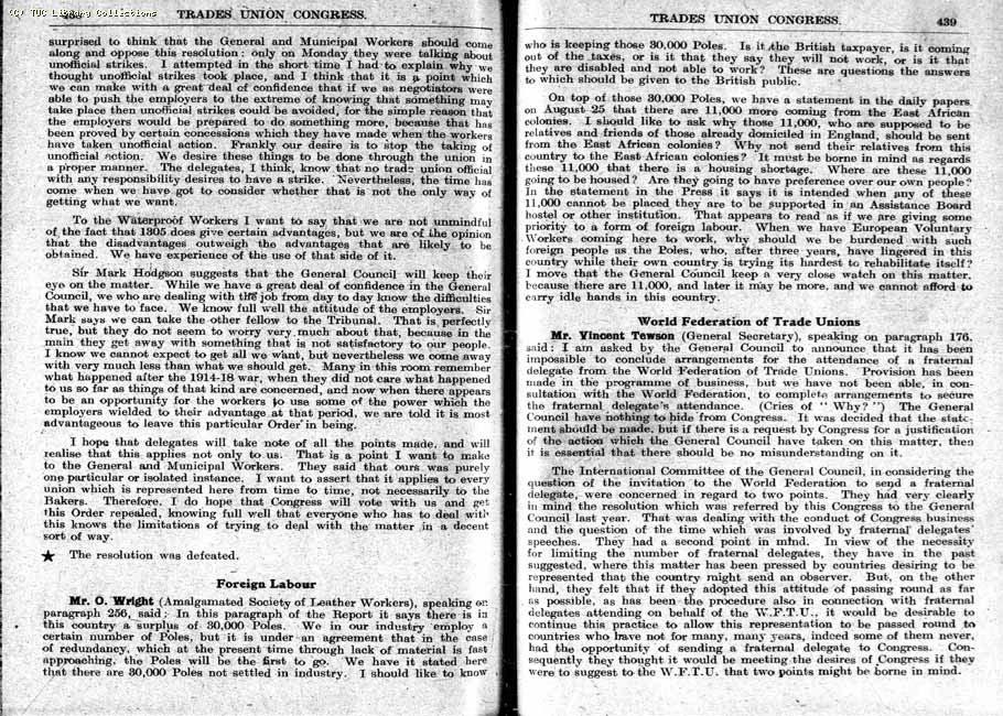 TUC Report, 1948