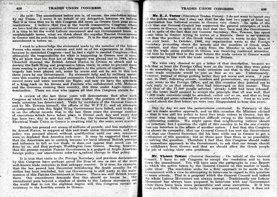 TUC Report, 1948