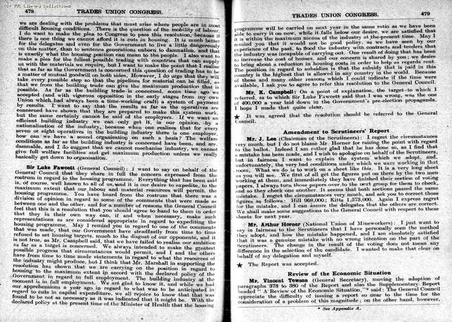 TUC Report, 1948