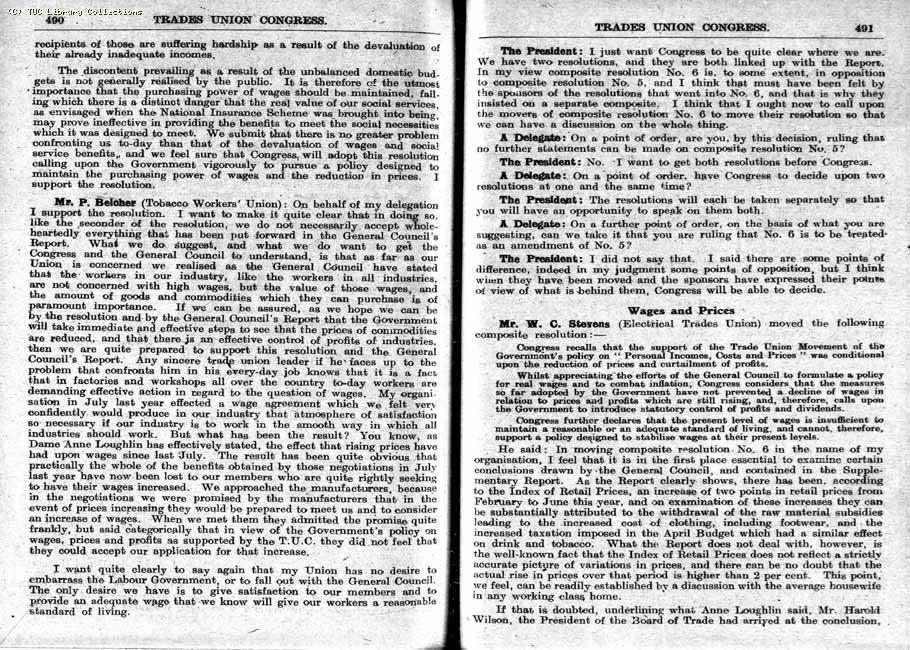 TUC Report, 1948