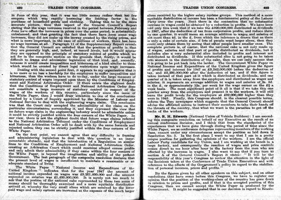 TUC Report, 1948