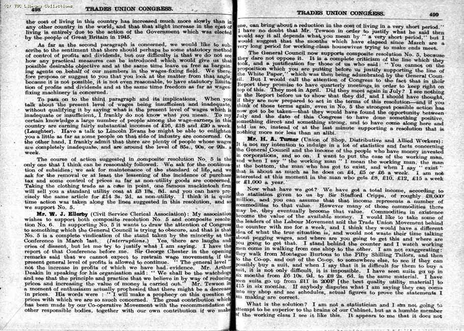 TUC Report, 1948