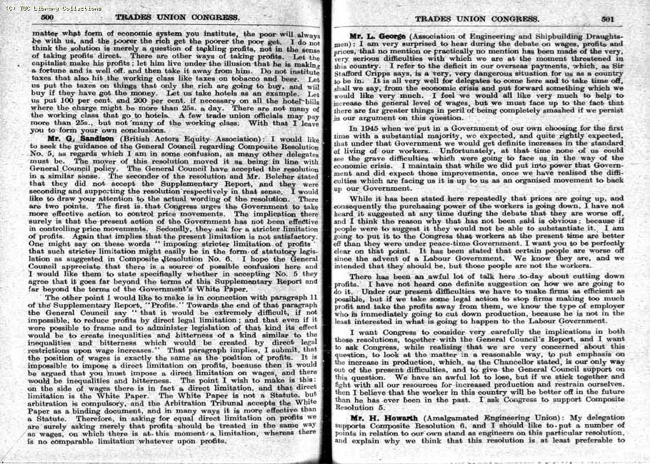 TUC Report, 1948