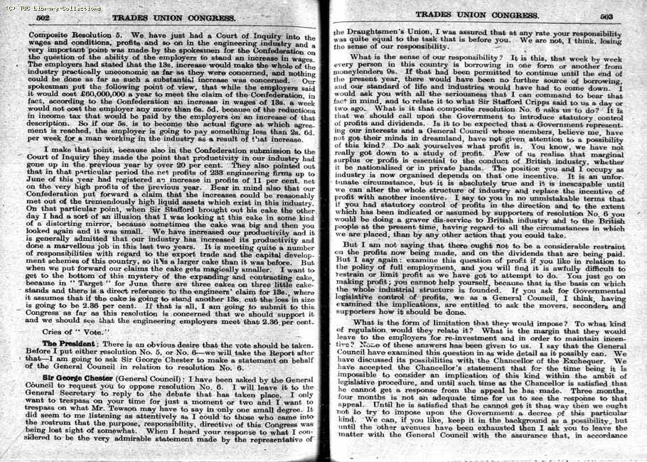 TUC Report, 1948