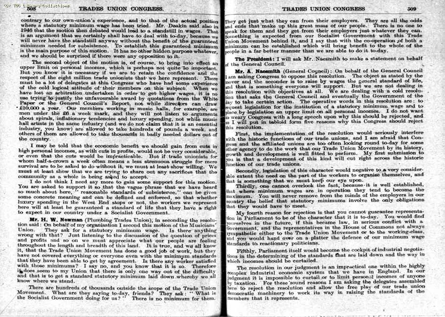 TUC Report, 1948