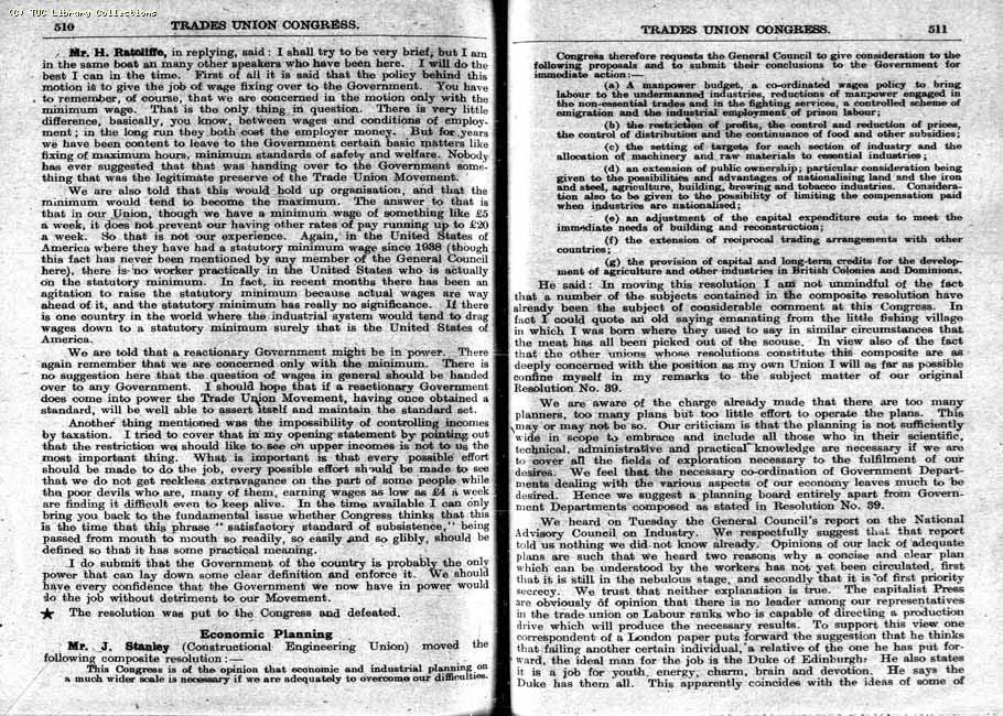 TUC Report, 1948
