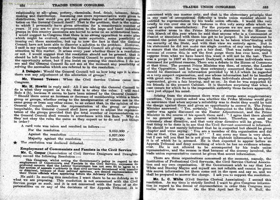 TUC Report, 1948