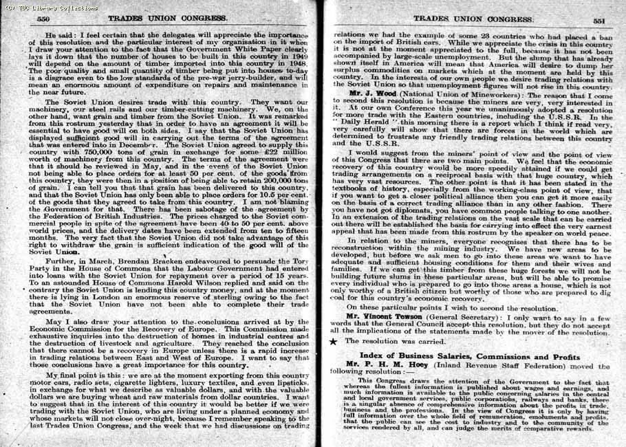 TUC Report, 1948
