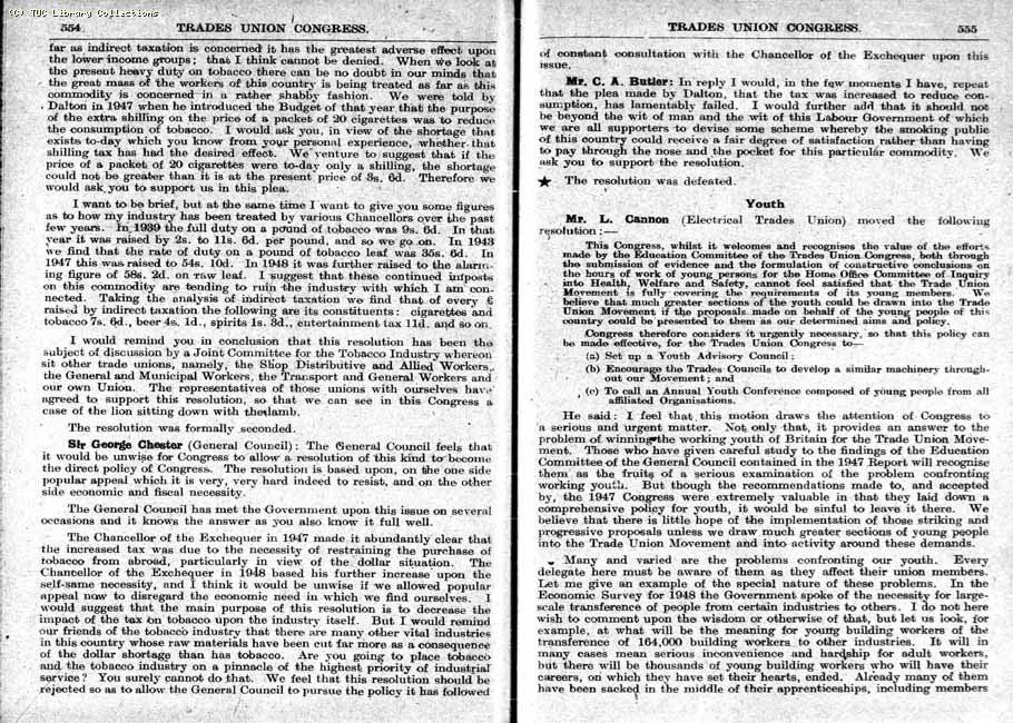 TUC Report, 1948
