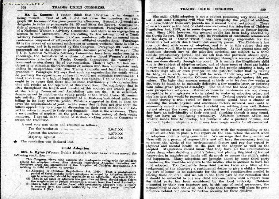TUC Report, 1948