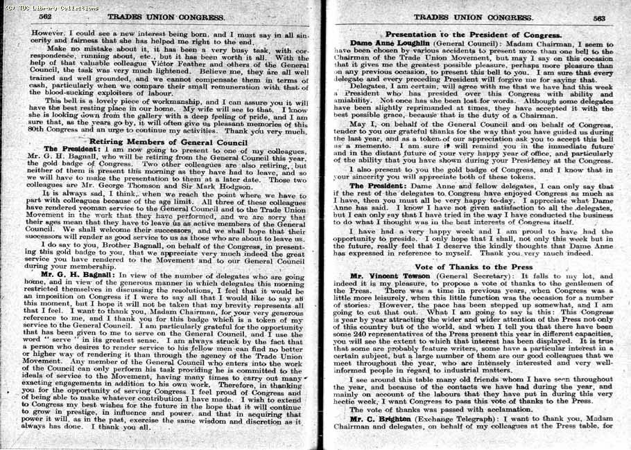 TUC Report, 1948