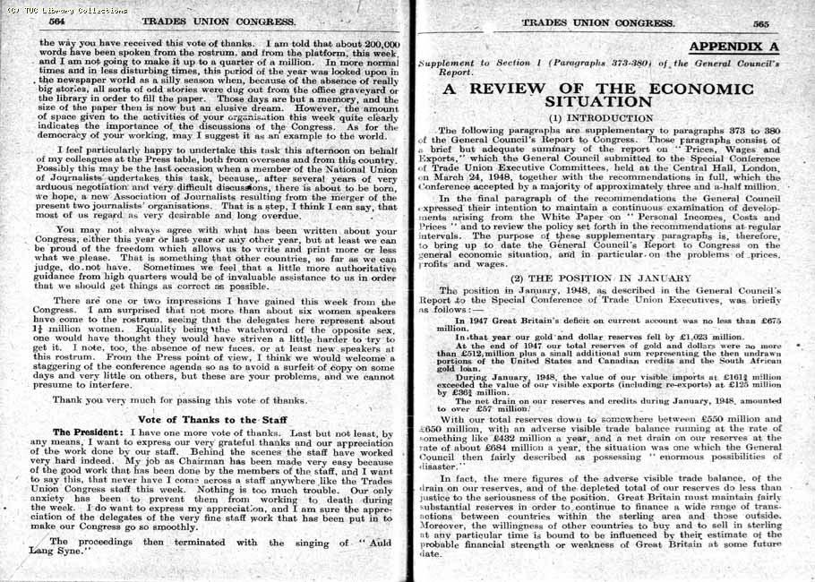 TUC Report, 1948