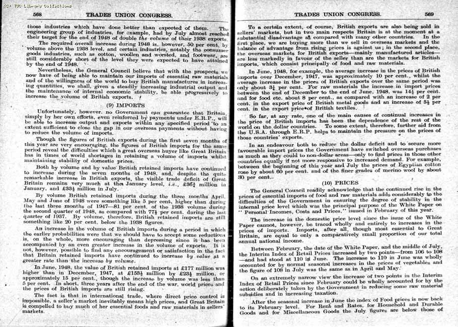 TUC Report, 1948