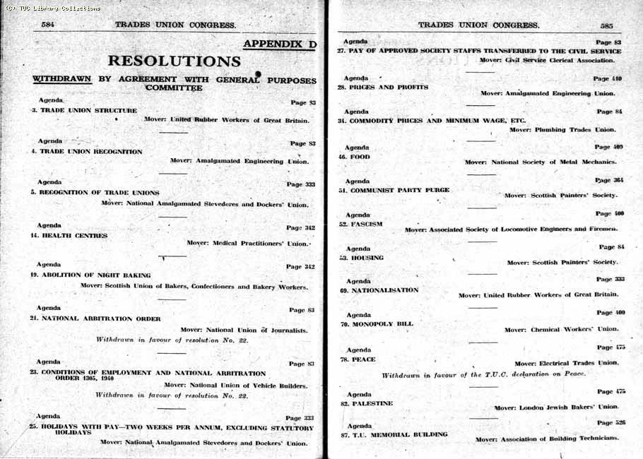 TUC Report, 1948