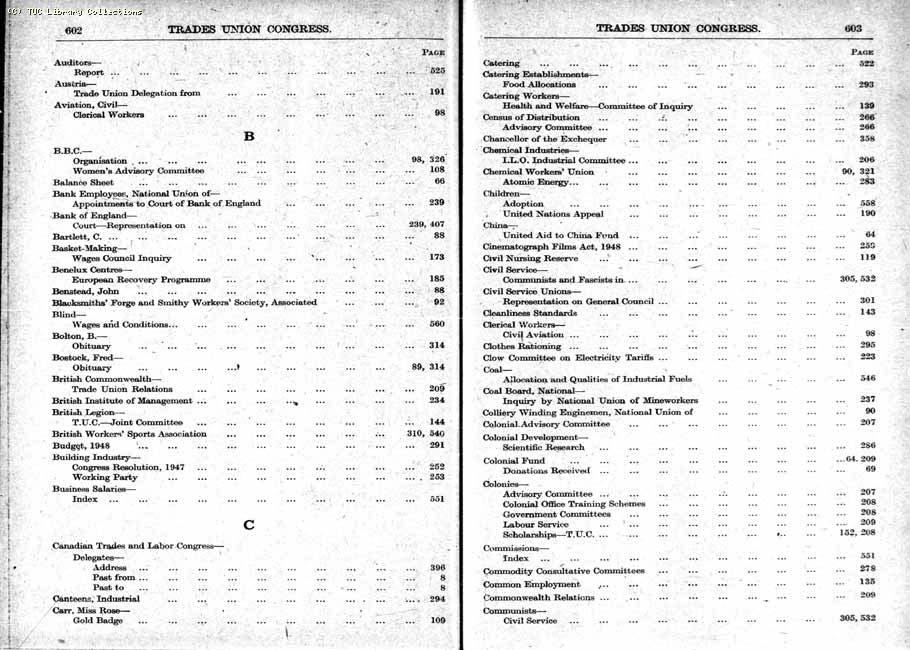 TUC Report, 1948