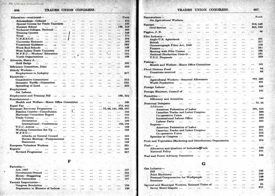 TUC Report, 1948