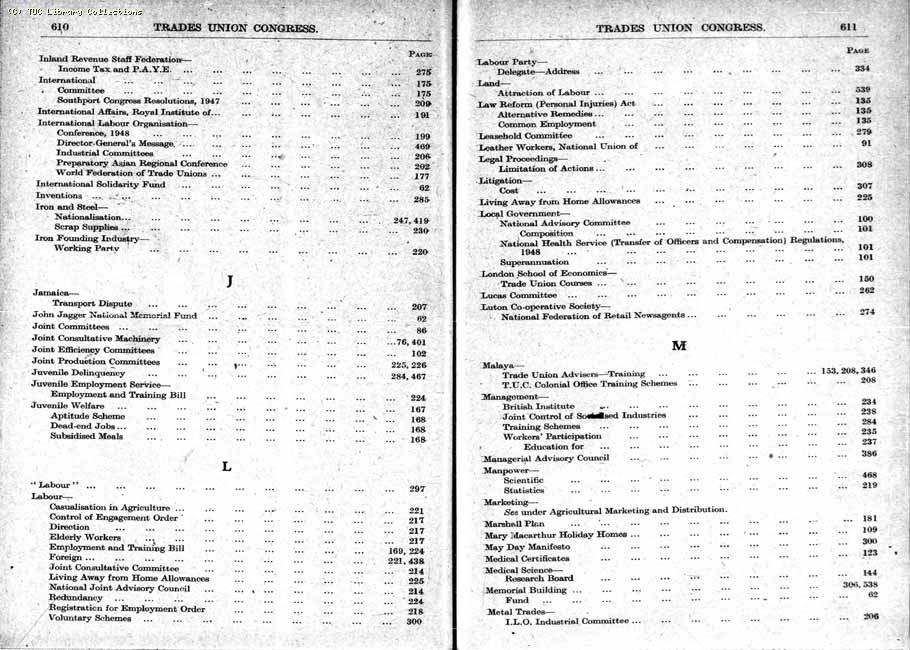 TUC Report, 1948