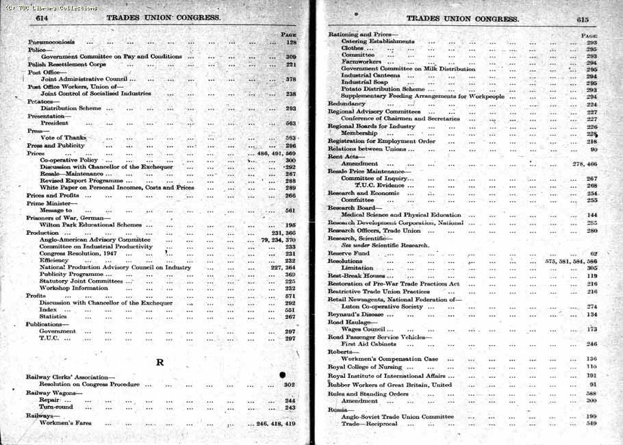 TUC Report, 1948