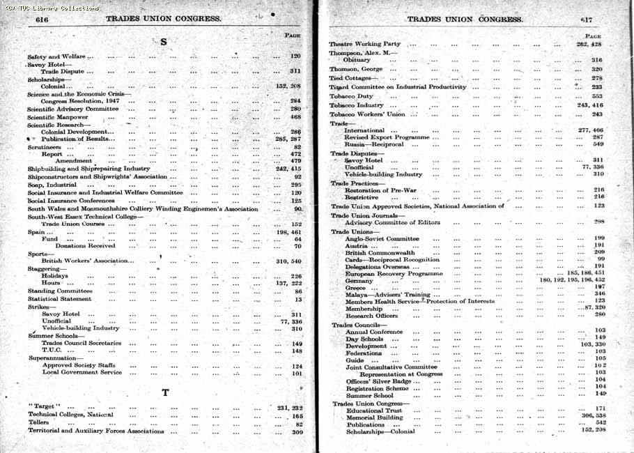 TUC Report, 1948