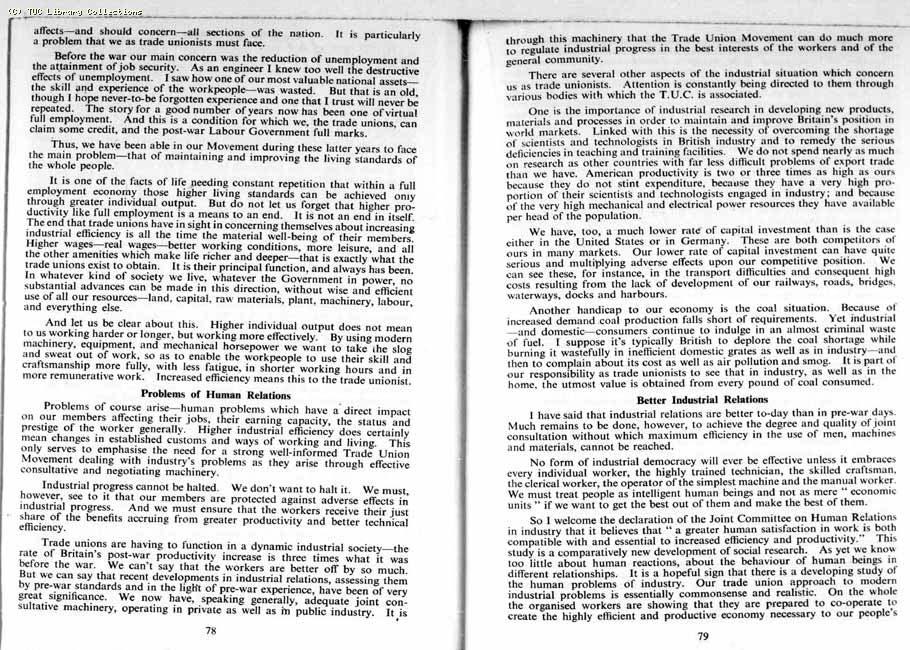 TUC Report, 1954