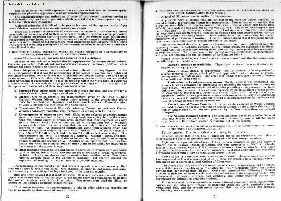 TUC Report, 1954