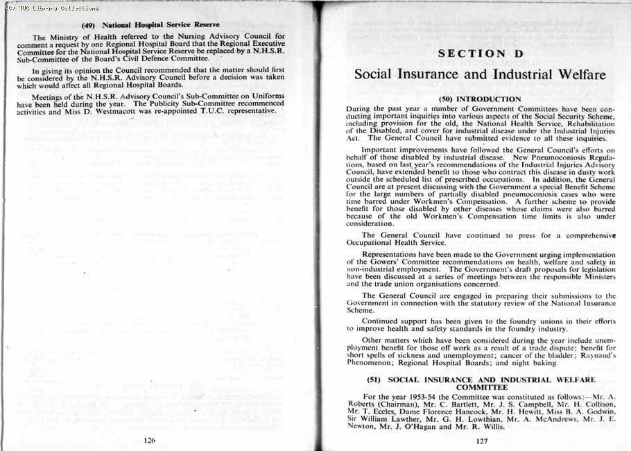 TUC Report, 1954