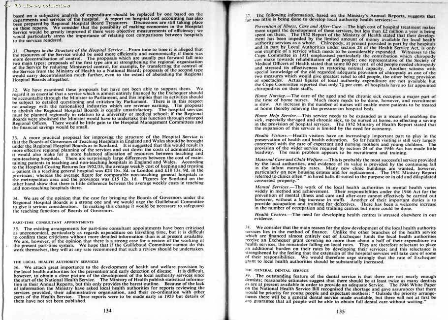 TUC Report, 1954