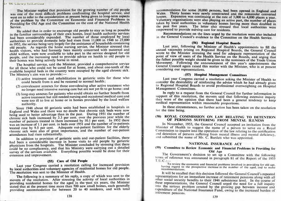 TUC Report, 1954