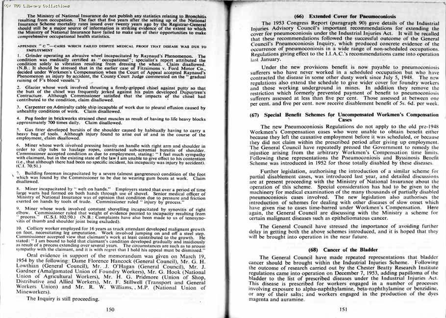 TUC Report, 1954