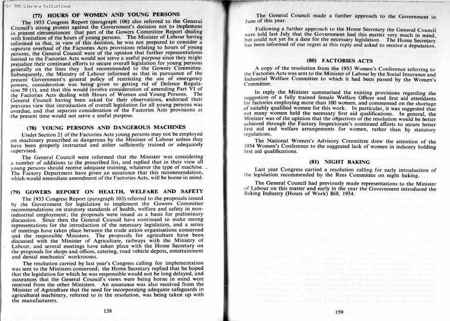 TUC Report, 1954