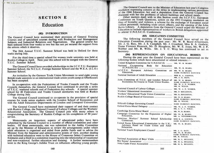 TUC Report, 1954