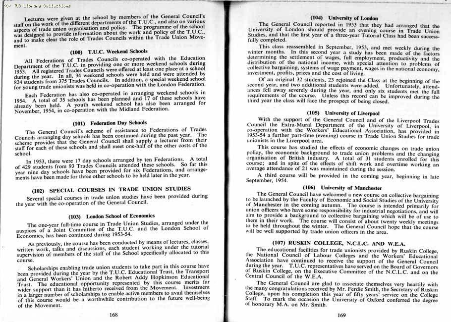 TUC Report, 1954