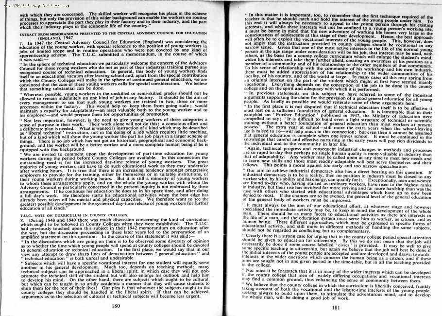 TUC Report, 1954