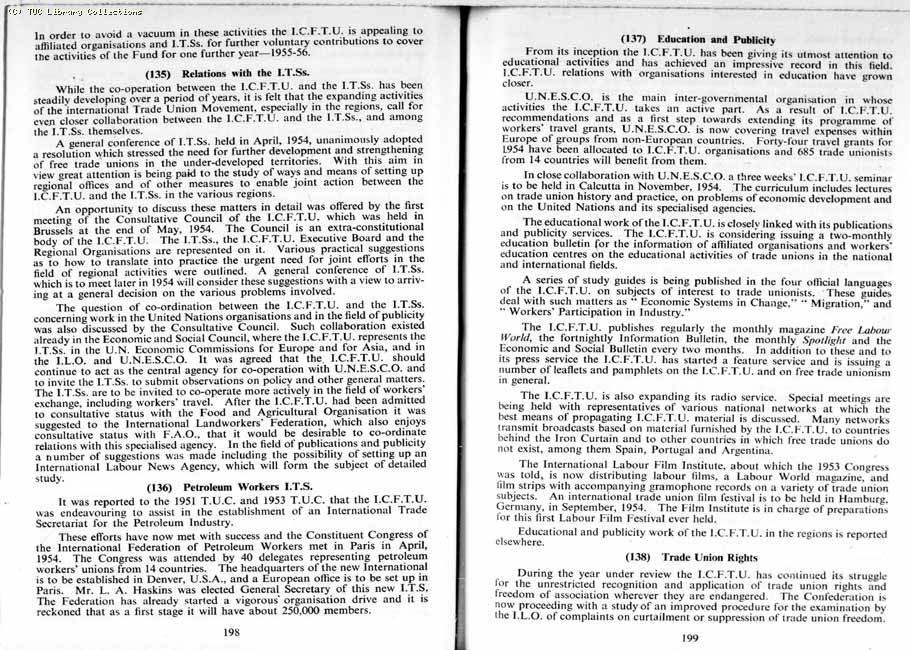 TUC Report, 1954